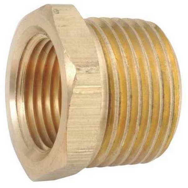 Brass Hex Bushing - 1 x 0.375 in. - High Pressure Rated