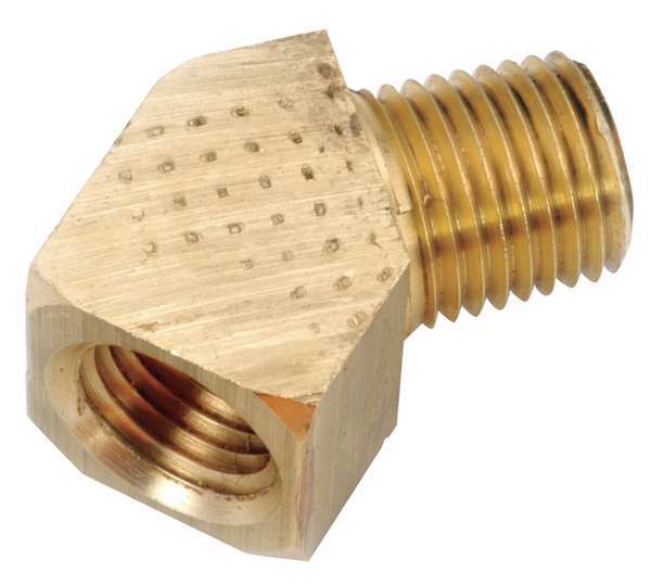 Brass 45° Street Elbow - Gold - 0.25 in. - Single - High Pressure