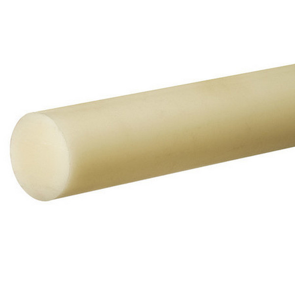 PR-PTFE-GF-15 0.625 in. Dia. PTFE Plastic Rod Stock, Off-White - 2 ft.