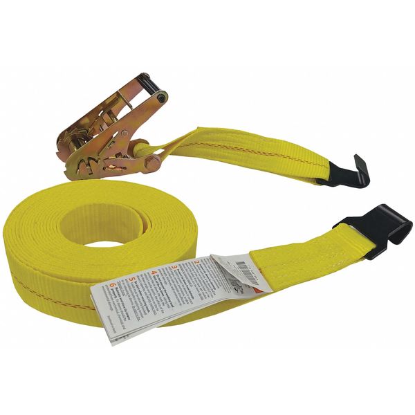 Picture of Choice Zoro 55ET64 27 ft. Adjustment Ratchet Tie Down Strap&#44; Yellow