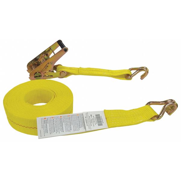 Picture of Choice Zoro 55ET67 27 ft. Adjustment Ratchet Tie Down Strap&#44; Yellow