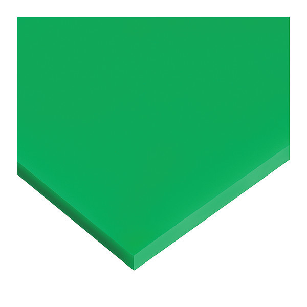 PS-CACC-45 12 x 24 in. Clarity Opaque Cast Acrylic Plastic Sheet, Green - 0.25 in.