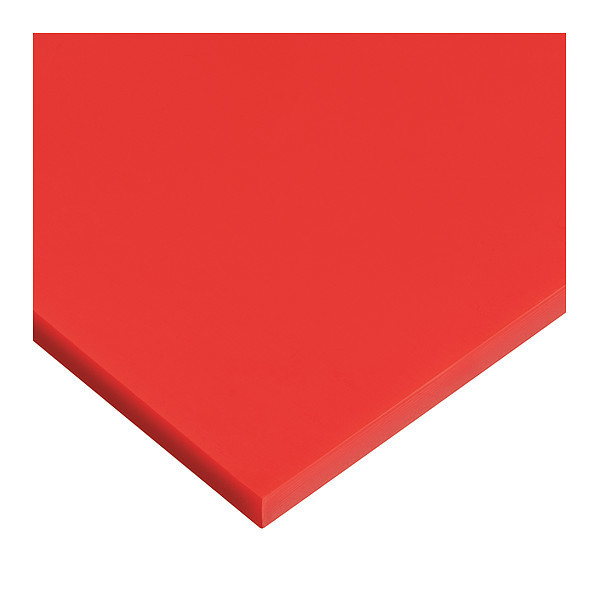 PS-CACC-60 12 x 24 in. Clarity Opaque Cast Acrylic Plastic Sheet, Red - 0.25 in.