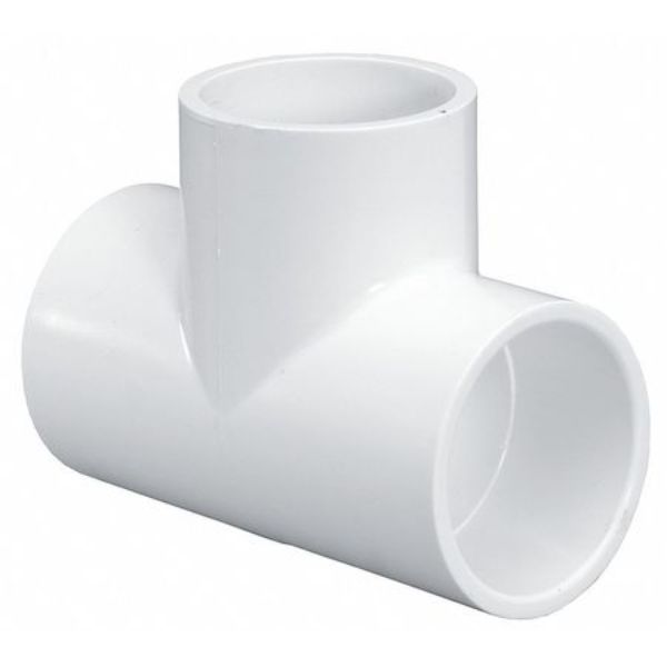 PVC Tee Fitting - White - 1.5 in. - Schedule 40 - 330 PSI