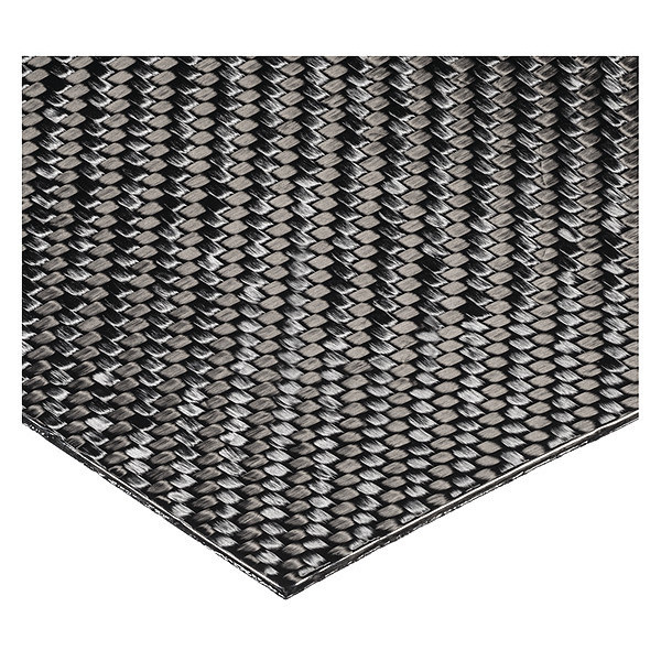 BULK-CS-CF-6 12 x 24 in. Clarity Opaque Carbon Fiber Plastic Sheet Stock, Black - 0.062 in.