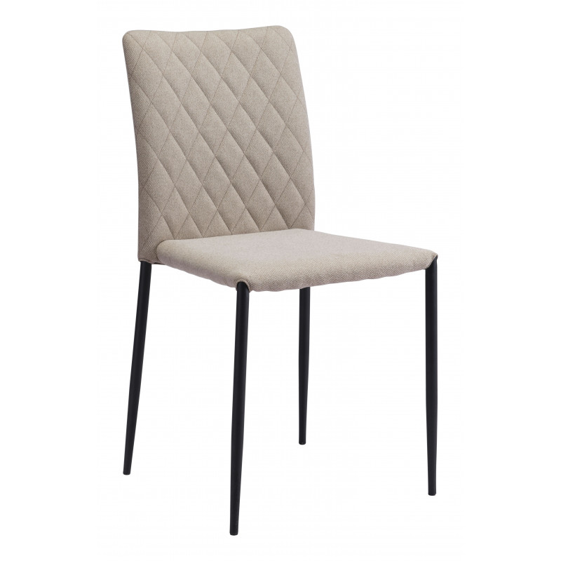 101900 Harve Dining Chair, Beige - Set of 2 -  Zuo