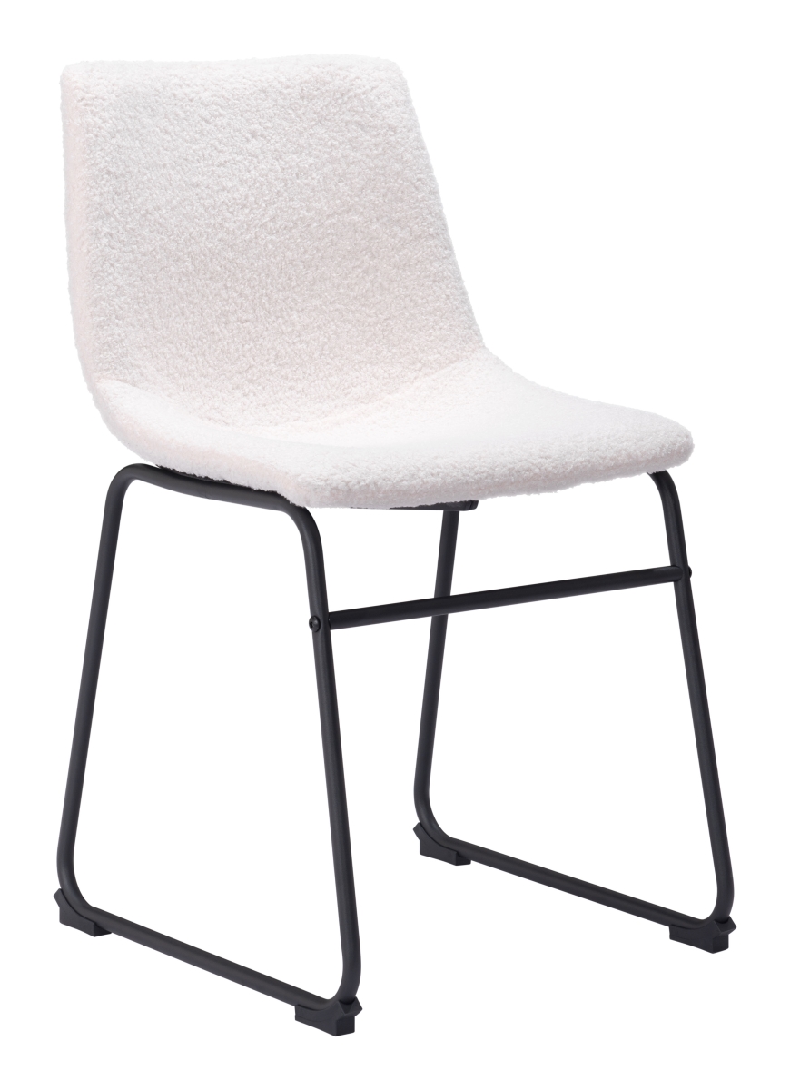 109651 Indoor Smart Dining Chair, Ivory - Set of 2 -  Zuo Modern