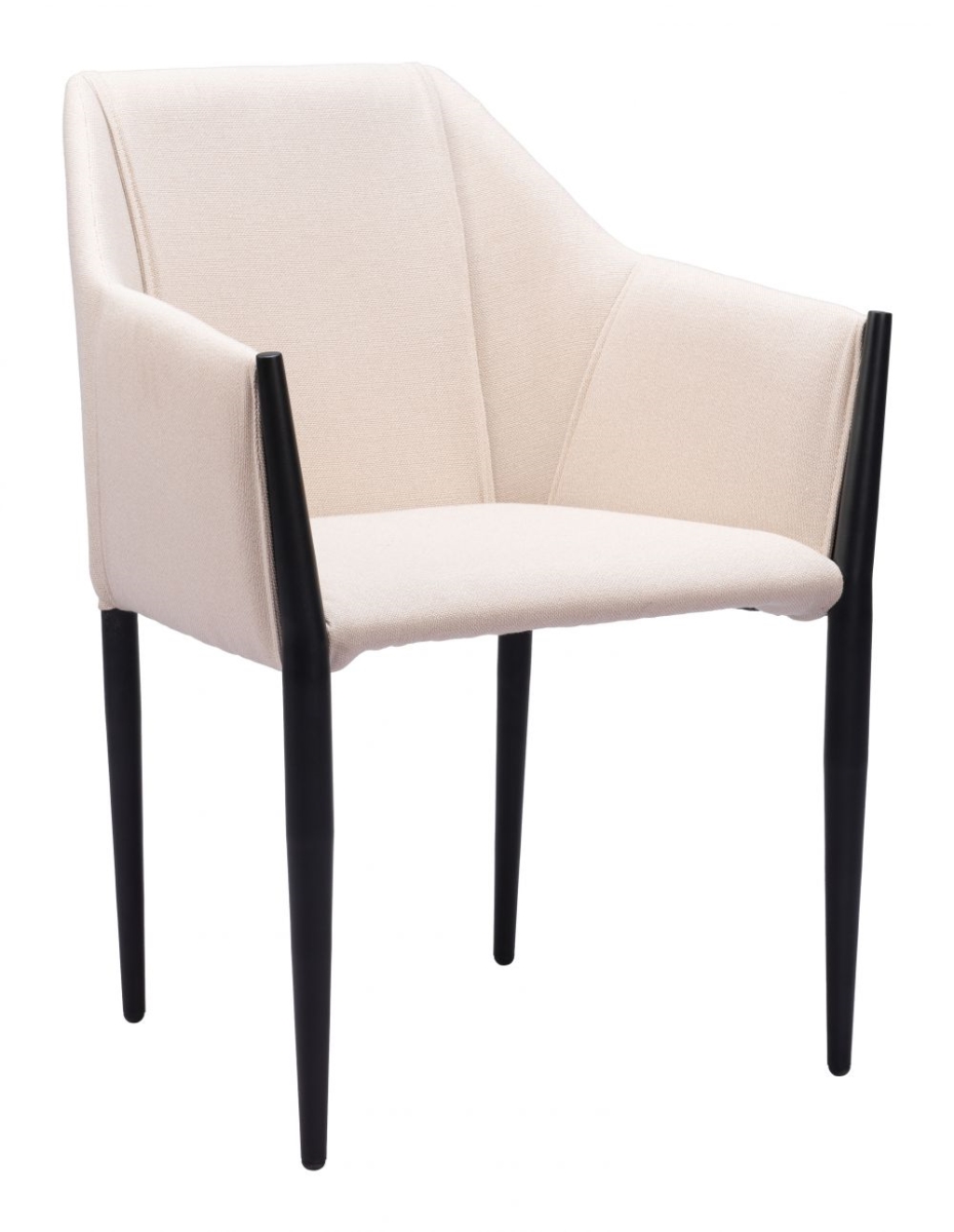 110168 33.5 x 23.2 x 24.4 in. Andover Dining Chair, Beige - Set of 2 -  Zuo Modern