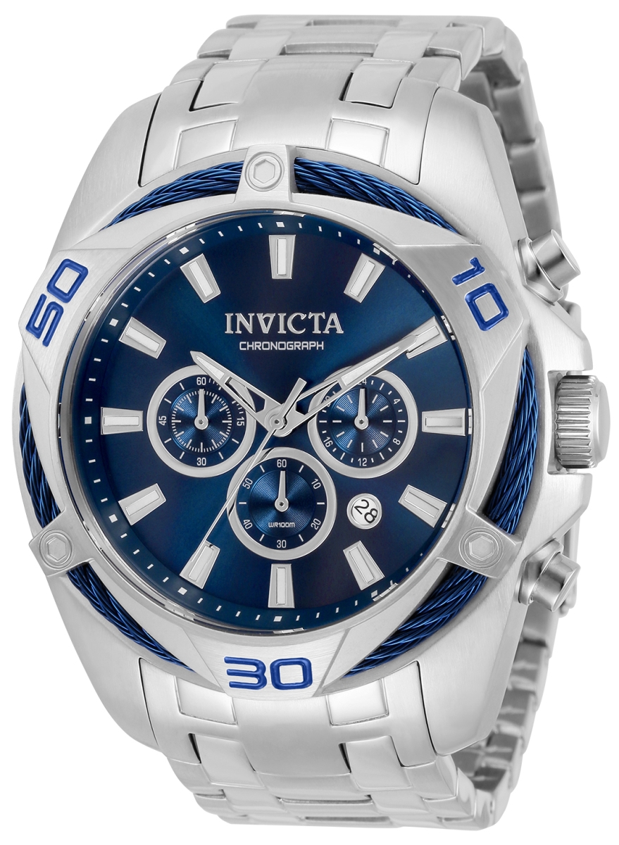 32373 Mens Bolt Quartz Chronograph Dial Watch Blue