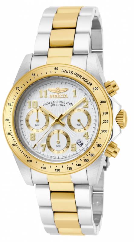 17026 Mens Speedway Quartz Chronograph Dial Watch White