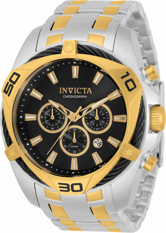 34124 Mens Bolt Quartz Chronograph Dial Watch44 Black