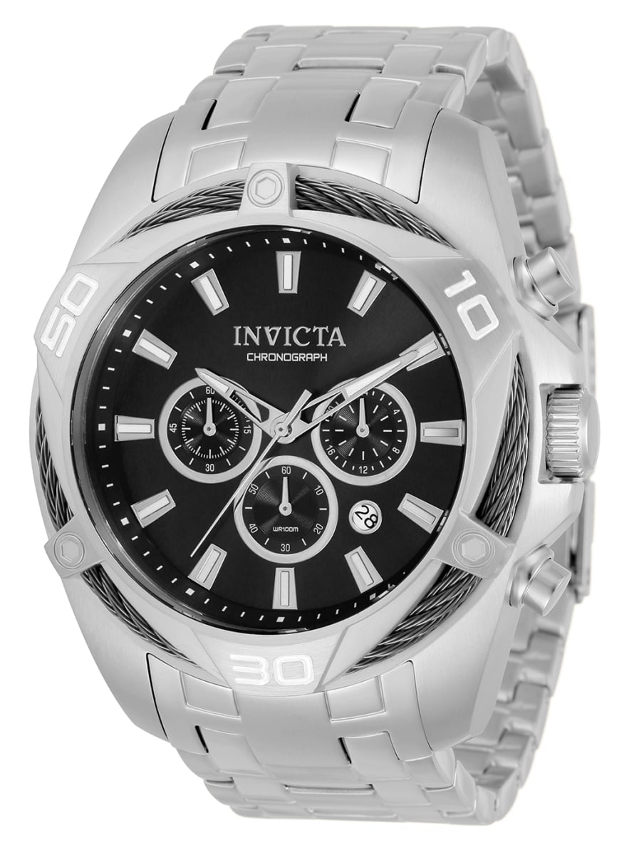 34118 Mens Bolt Quartz Chronograph Dial Watch Grey