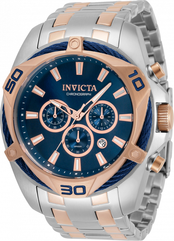 34133 Mens Bolt Quartz Chronograph Dial Watch, Blue -  Invicta