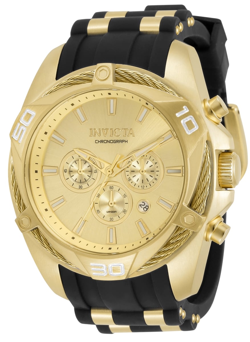 34142 Mens Bolt Quartz Chronograph Dial Watch44 Gold