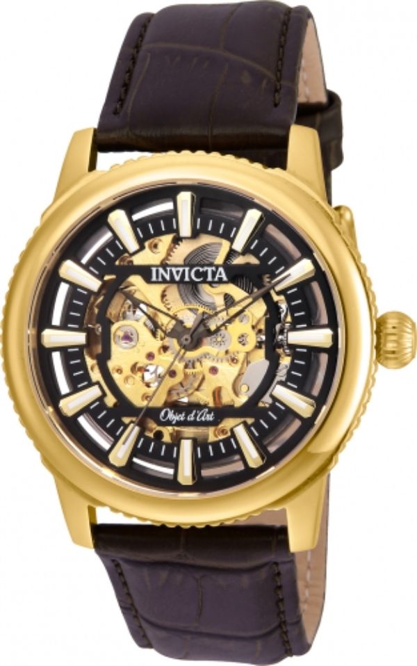 Picture of Invicta 22611 Men Objet D Art Automatic 3 Hand Black Dial Watch