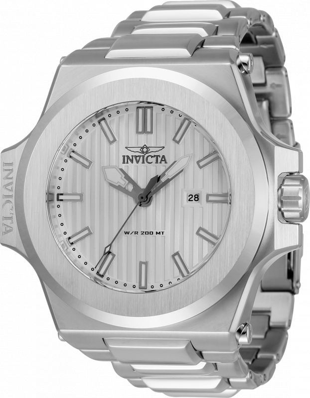 34729 Mens Akula Quartz 3 Hand Dial Watch Silver