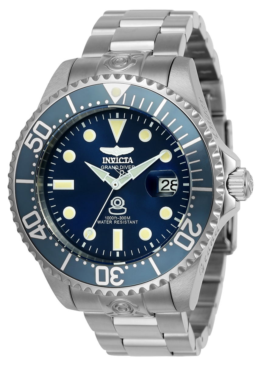 Picture of Invicta 24765 Mens Pro Diver Automatic 3 Hand Dial Watch&#44; Blue