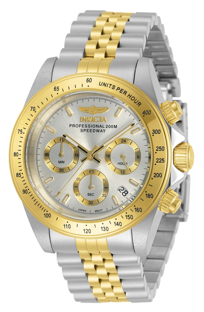 30991 Mens Speedway Quartz Chronograph Dial Watch, Silver -  Invicta