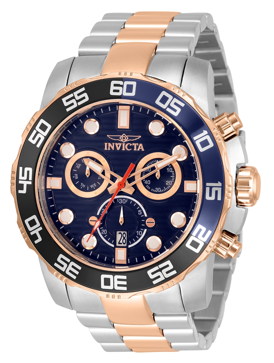 Picture of Invicta 33301 26 mm Mens Pro Diver Quartz Chronograph Blue Dial Watch