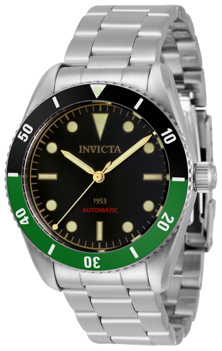 Picture of Invicta 34335 20 mm Mens Pro Diver Automatic 3 Hand Black Dial Watch