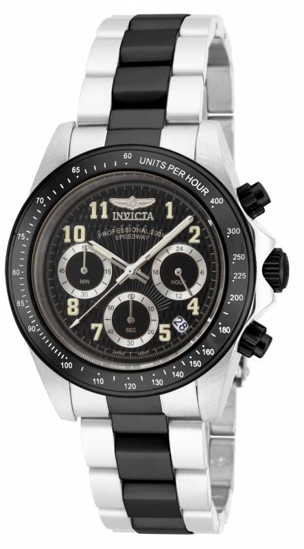 Picture of Invicta 17031 20 mm Mens Speedway Quartz Chronograph Charcoal Dial Watch