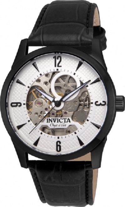 Picture of Invicta 22639 24 mm Mens Objet D Art Automatic 3 Hand Silver Dial Watch