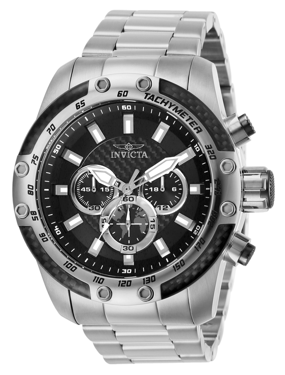 Picture of Invicta 28657 26 mm Mens Speedway Quartz Chronograph Black Dial Watch