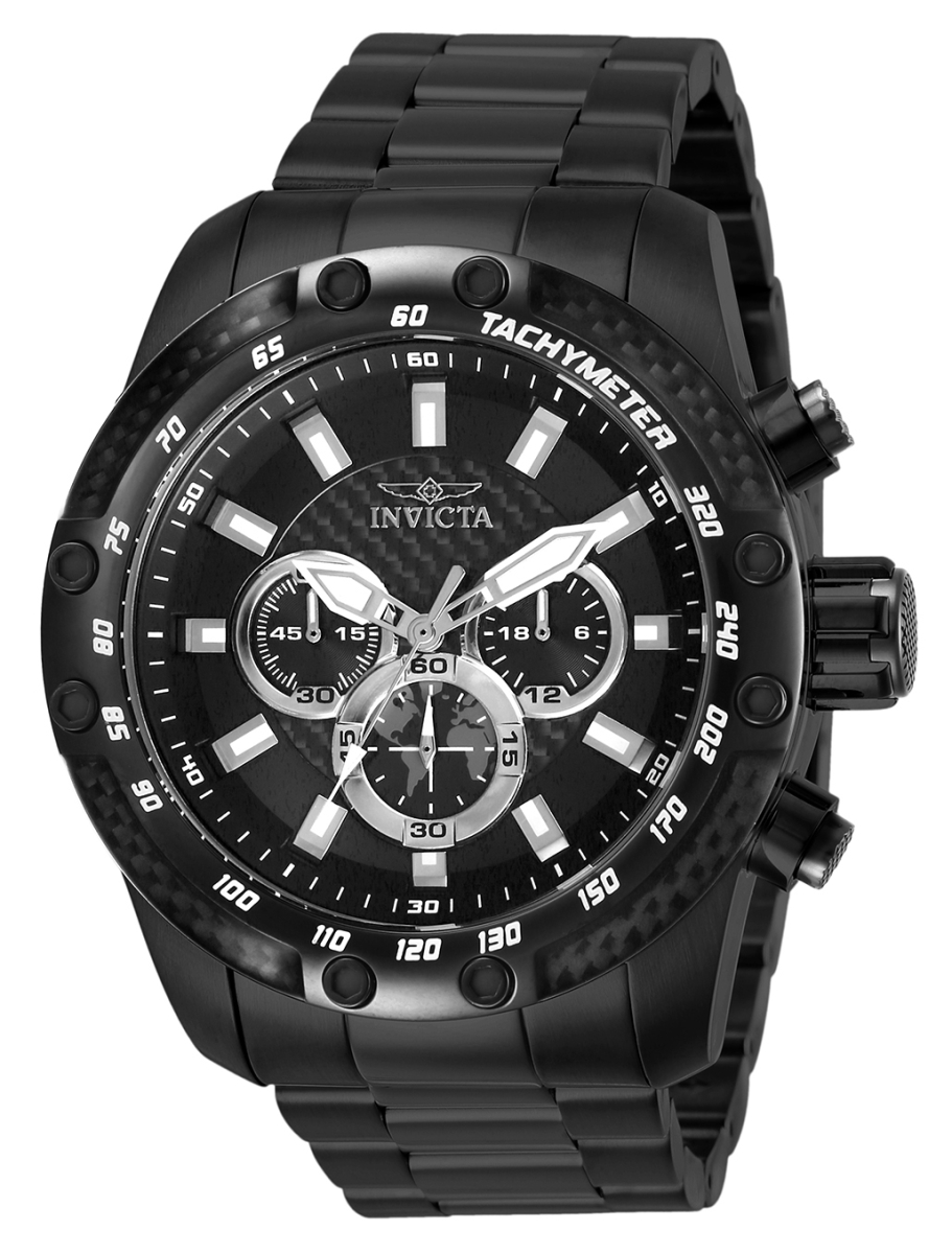 Picture of Invicta 28660 26 mm Mens Speedway Quartz Chronograph Black Dial Watch