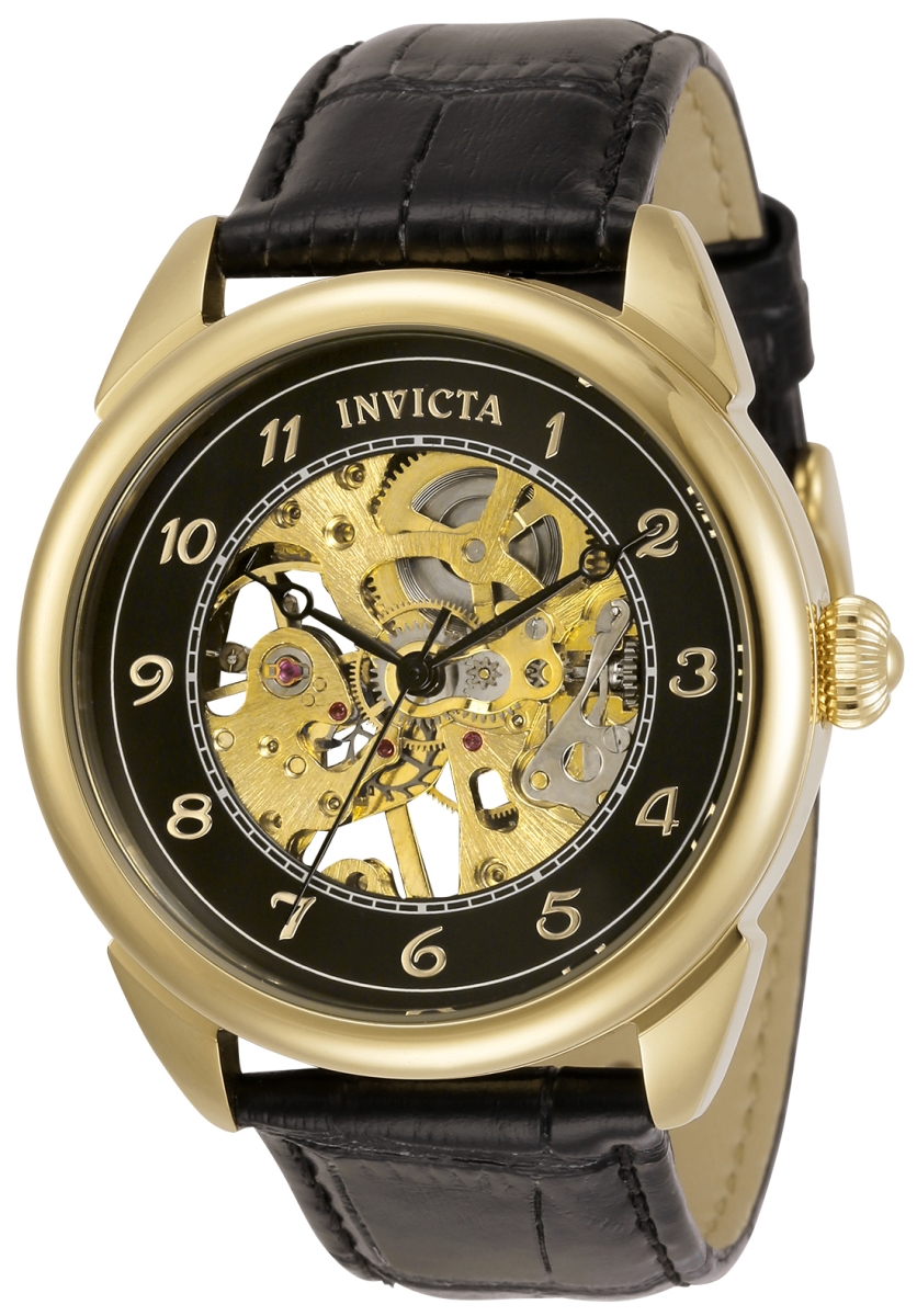 Picture of Invicta 31307 26 mm Mens Specialty Mechanical Chronograph Black Dial Watch