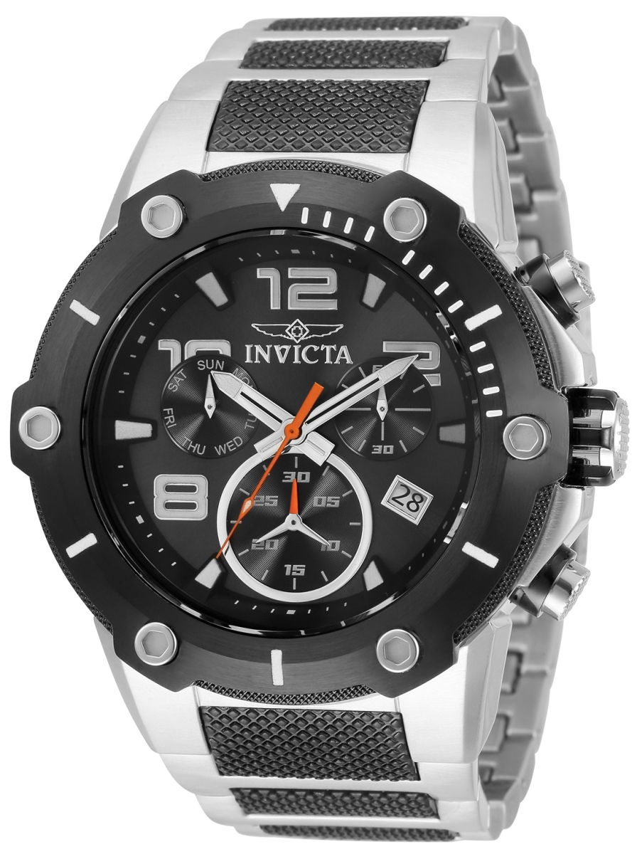 Picture of Invicta 33283 51.5 in. Dia. 30 mm Mens Speedway Quartz Multifunction Gunmetal&#44; Black Dial Watch