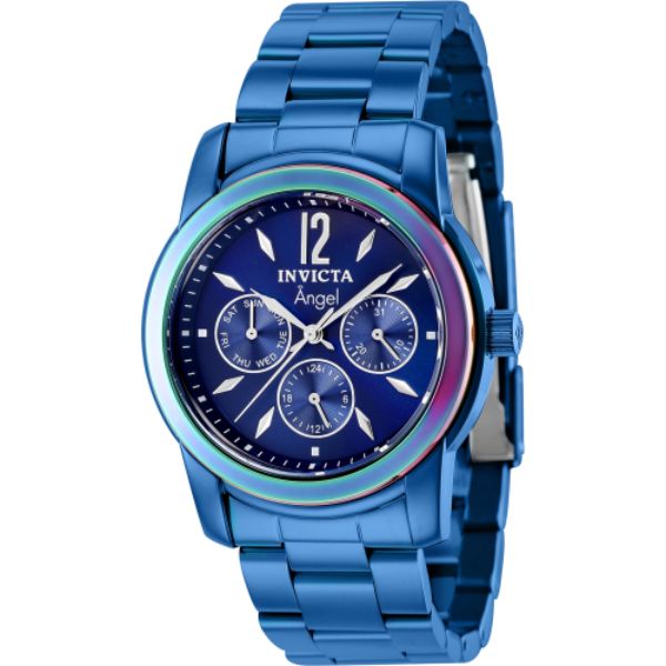 Picture of Invicta 40225 38 in. Dia. 20 mm Womens Angel Quartz Chronograph Blue Dial Watch