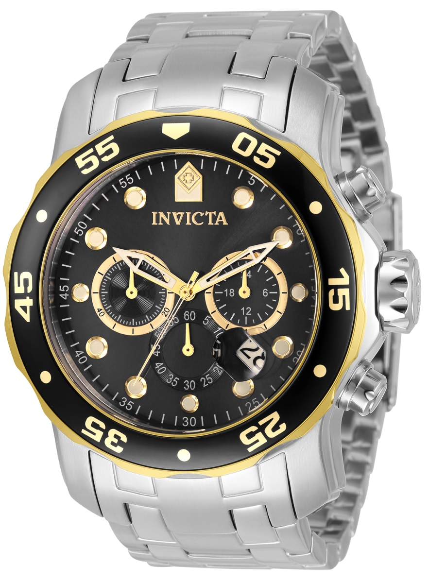 Picture of Invicta 33999 48 in. Dia. 26 mm Mens Pro Diver Quartz Chronograph Red & Black Dial Watch
