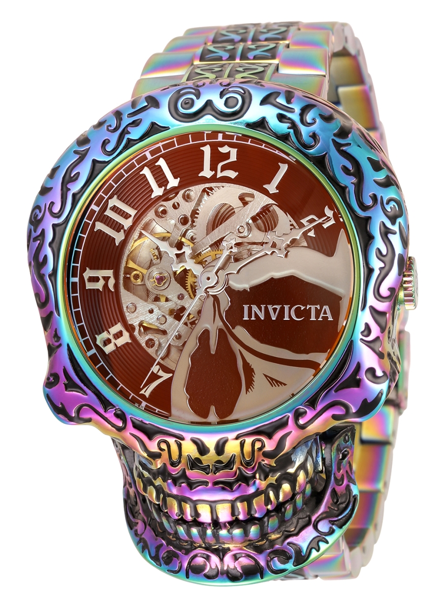 Picture of Invicta 35110 50.5 in. Dia. 28 mm Mens Artist Automatic 3 Hand Silver&#44; Black & Charcoal Dial Watch