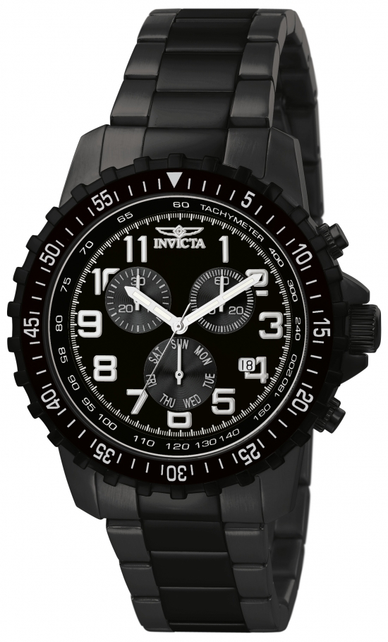 Picture of Invicta 1328 45 in. Dia. 22 mm Mens Specialty Quartz Chronograph Black Dial Watch