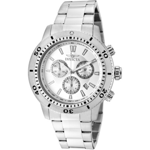 Picture of Invicta 10358 45 in. Dia. 22 mm Mens Specialty Quartz Chronograph Silver Dial Watch