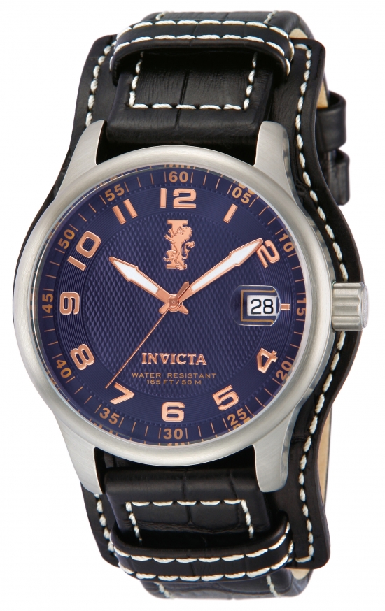 Picture of Invicta 12972 44 in. Dia. 22 mm Mens I-Force Quartz Multifunction Blue Dial Watch