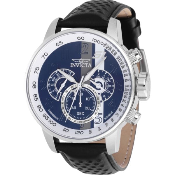 Picture of Invicta 39023 48 in. Dia. 22 mm Mens S1 Rally Quartz Multifunction Grey&#44; White & Blue Dial Watch