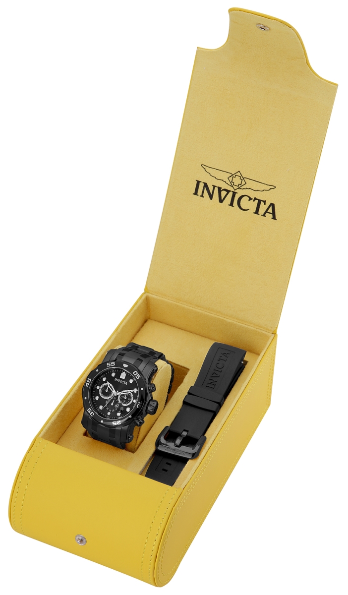 Picture of Invicta 23654 48 in. Dia. 26 mm Mens Pro Diver Quartz Chronograph Black Dial Watch