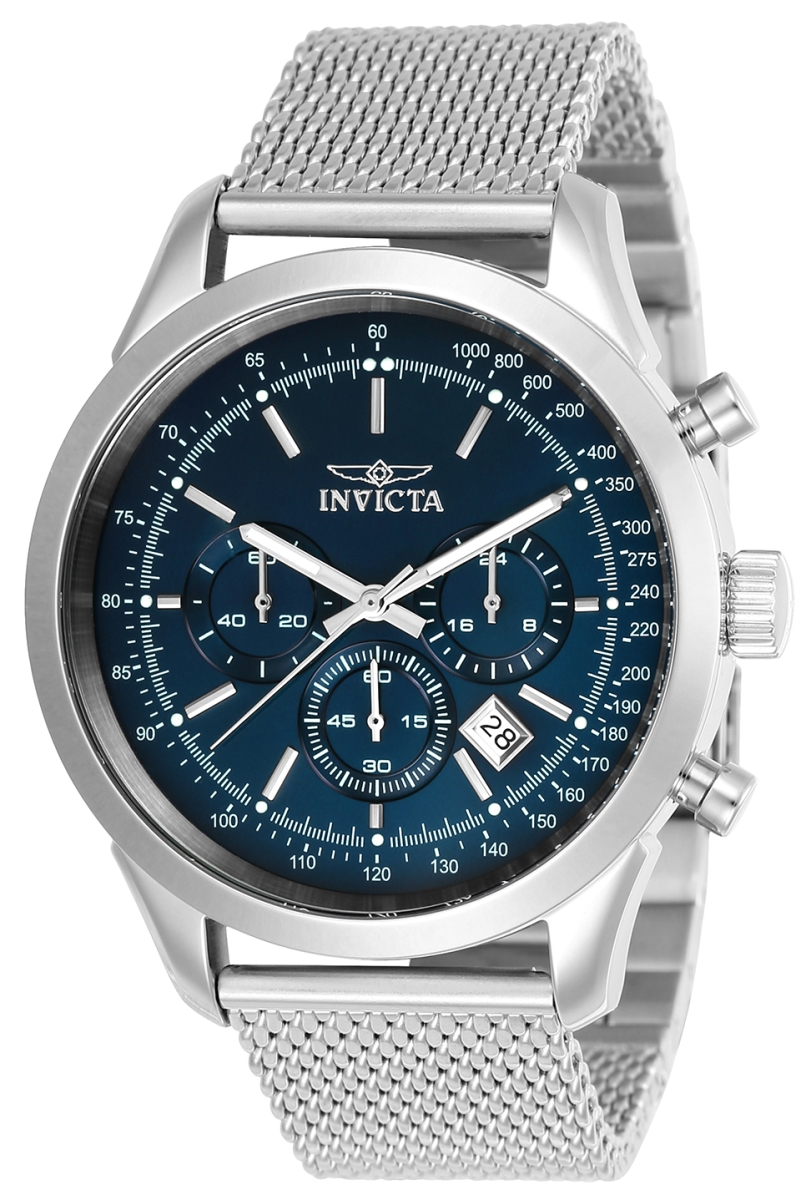Picture of Invicta 24209 45 in. Dia. 22 mm Mens Speedway Quartz Chronograph Blue Dial Watch