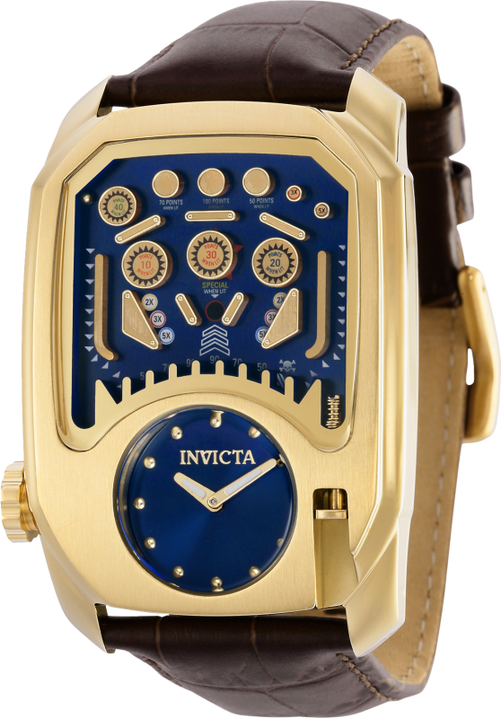 Picture of Invicta 35451 41.5 in. Dia. 26 mm Mens Cuadro Quartz 3 Hand Blue Dial Watch