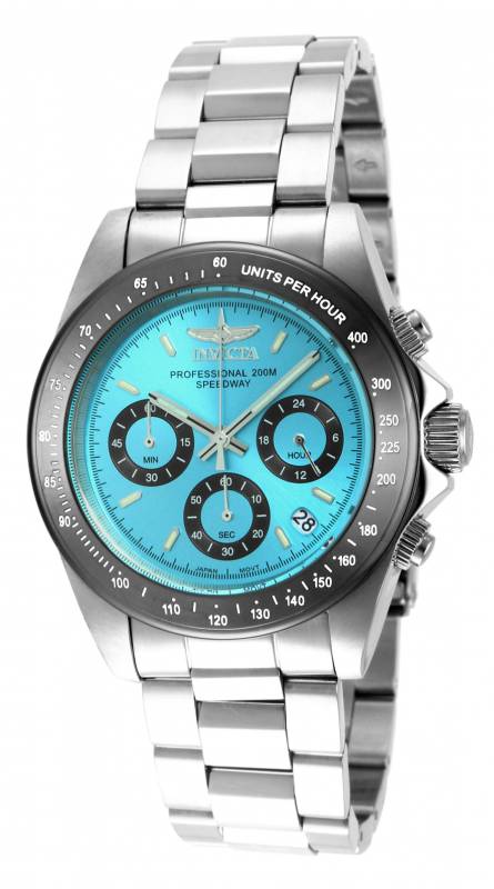 15589 Mens Speedway Quartz Chronograph Dial Watch Light Blue