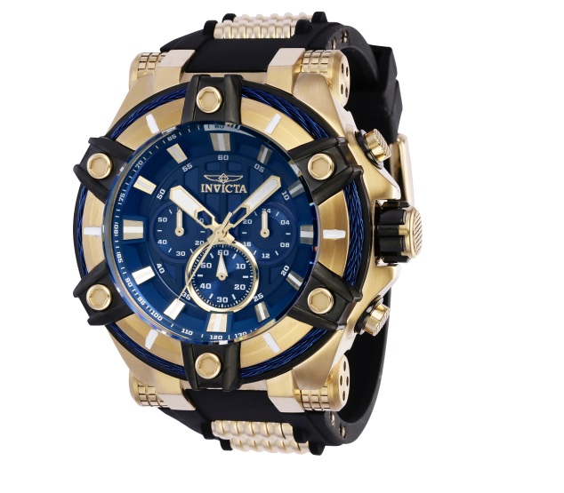 39187 Mens Bolt Quartz Chronograph Blue Dial Watch