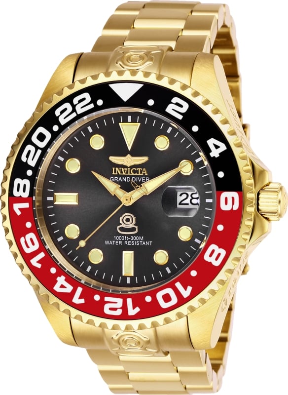 27970 47 mm Men Pro Diver Automatic 3 Hand Charcoal Dial Watch