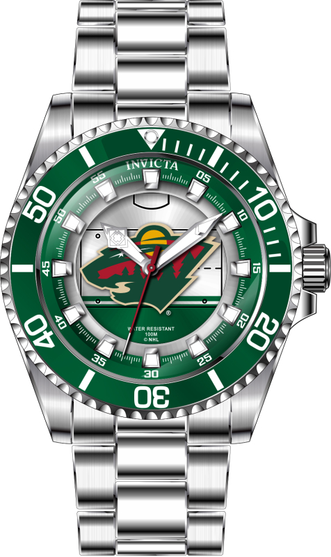 Womens NHL Minnesota Wild Quartz 3 Hand Dial Watch, Multi Color -  Moment-in-Time, MO3313026