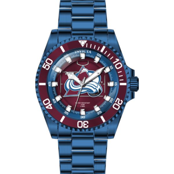 42216 Womens NHL Colorado Avalanche Quartz Dial Watch, Dark Red, White & Blue -  Invicta