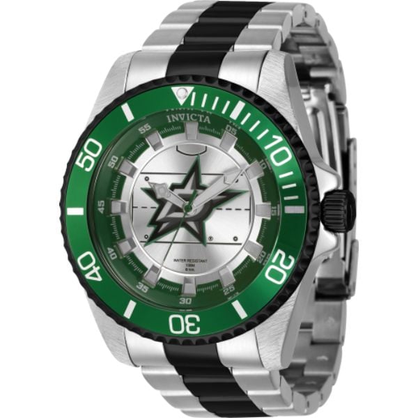 Mens NHL Dallas Stars Quartz Dial Watch, Green, Silver & White -  Moment-in-Time, MO3306334