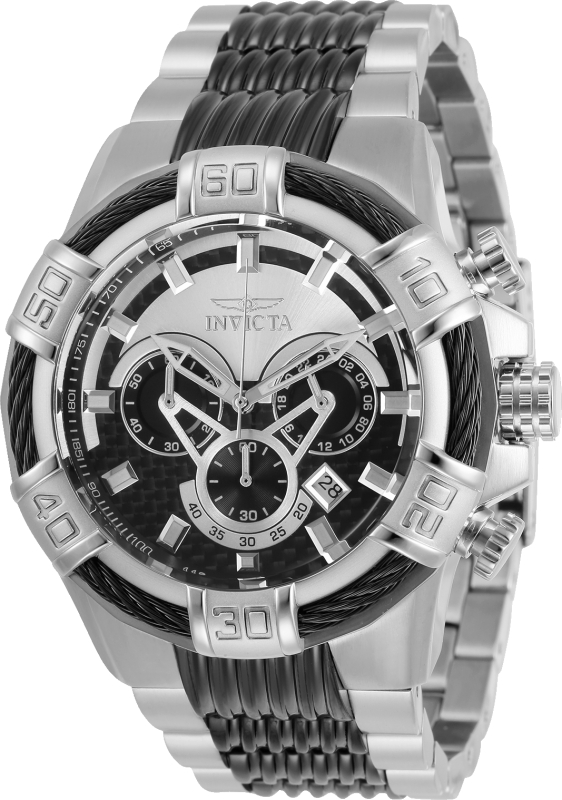 29569 Mens Bolt Quartz Chronograph Dial Watch Black
