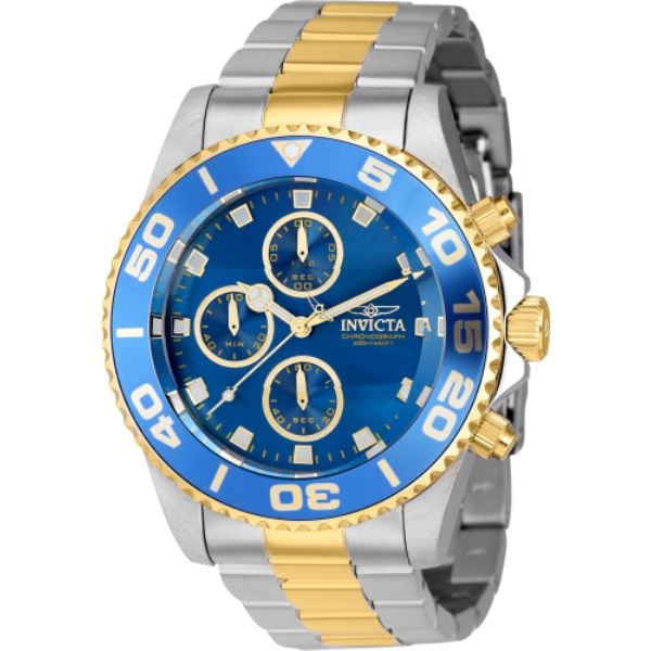 43408 Mens Pro Diver Quartz Chronograph Dial Watch Blue