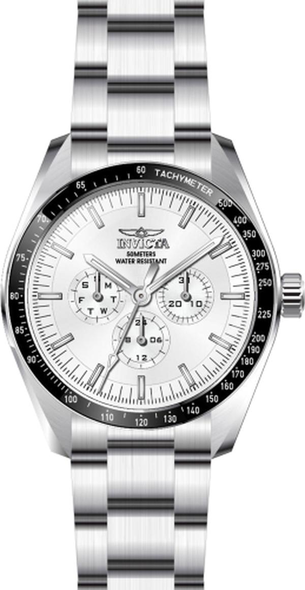 45966 Specialty Quartz Chronograph Silver Dial Men Watch -  Invicta