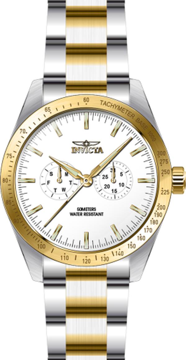 45976 Specialty Quartz Multifunction White Men Dial Watch -  Invicta